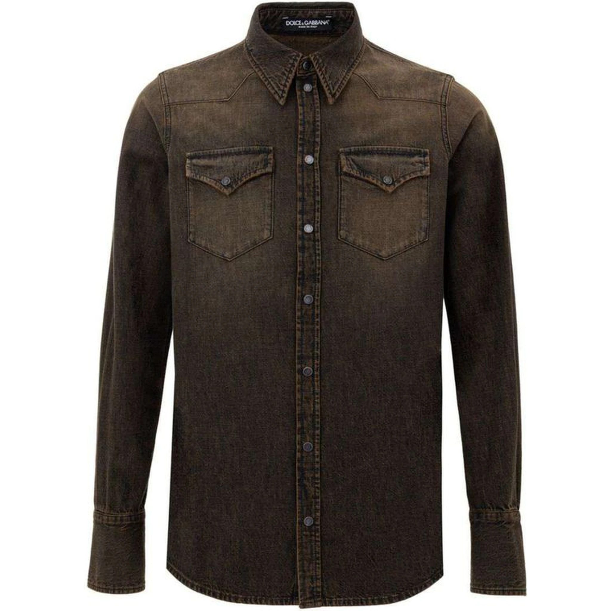 Brown Denim Shirt