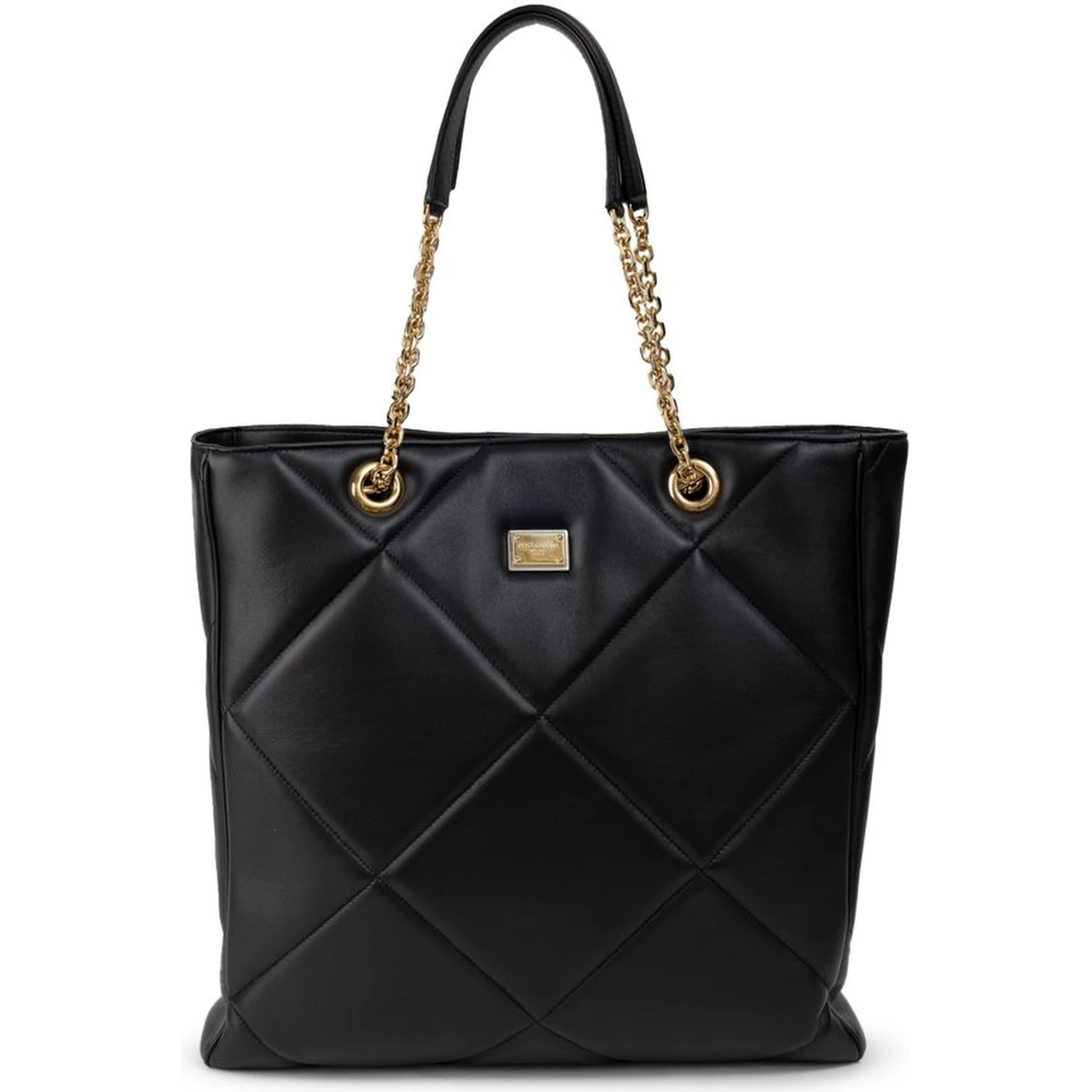 Black Leather Tote Bag