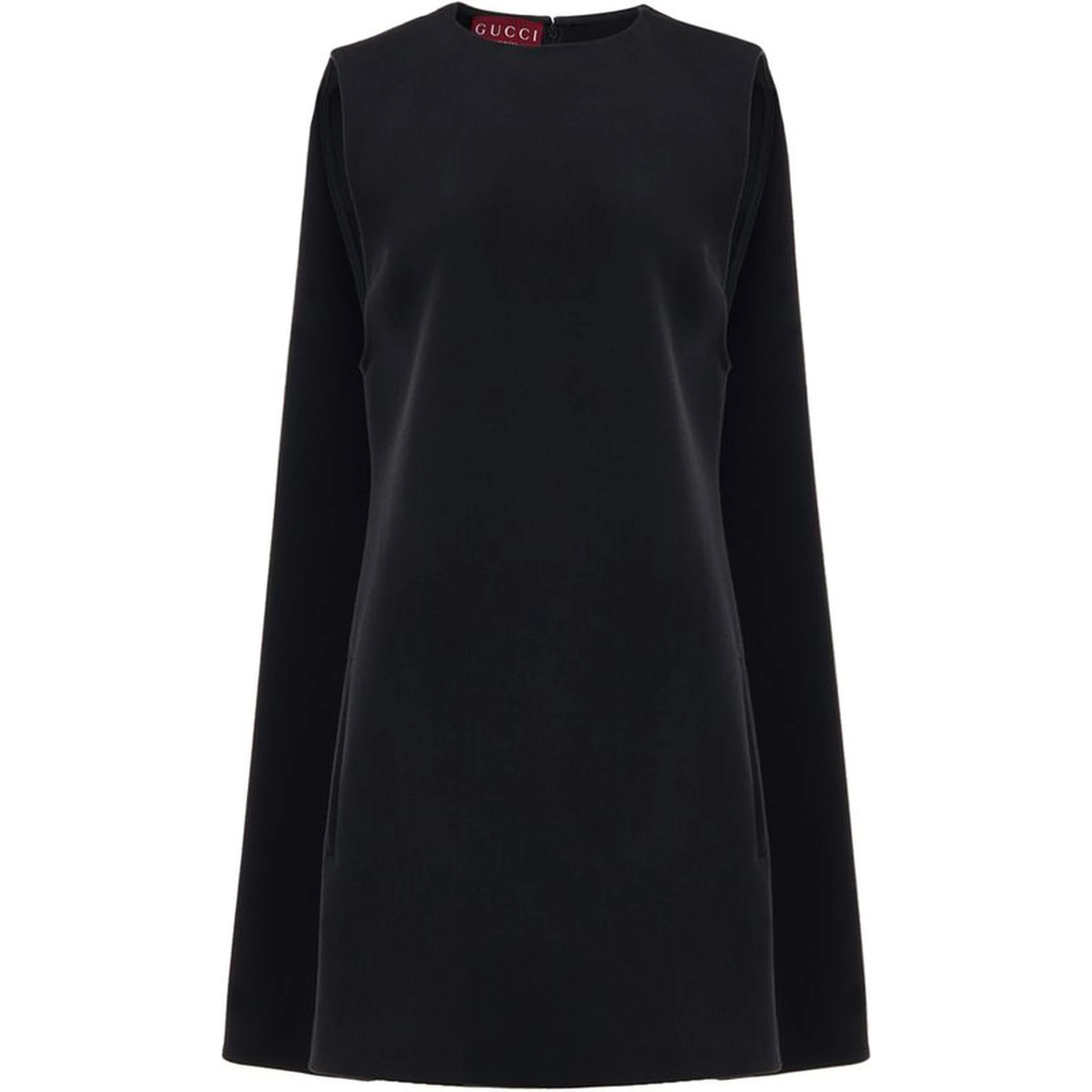 Black Wool Casual Dress