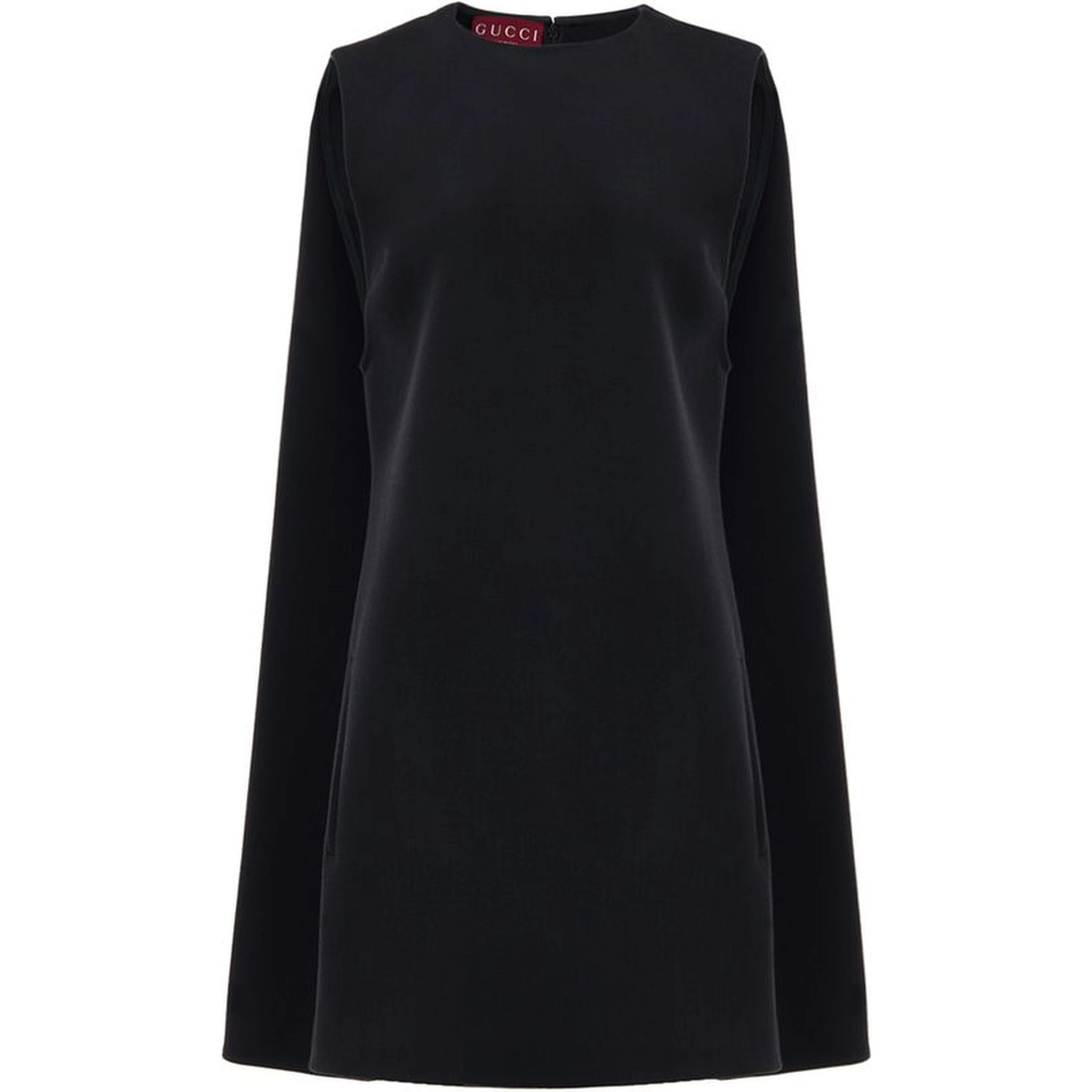 Black Wool Casual Dress