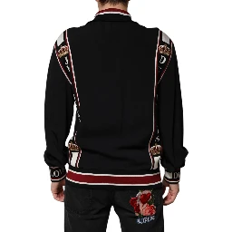 Black DG King Full Zip Sweatshirt  Sweater