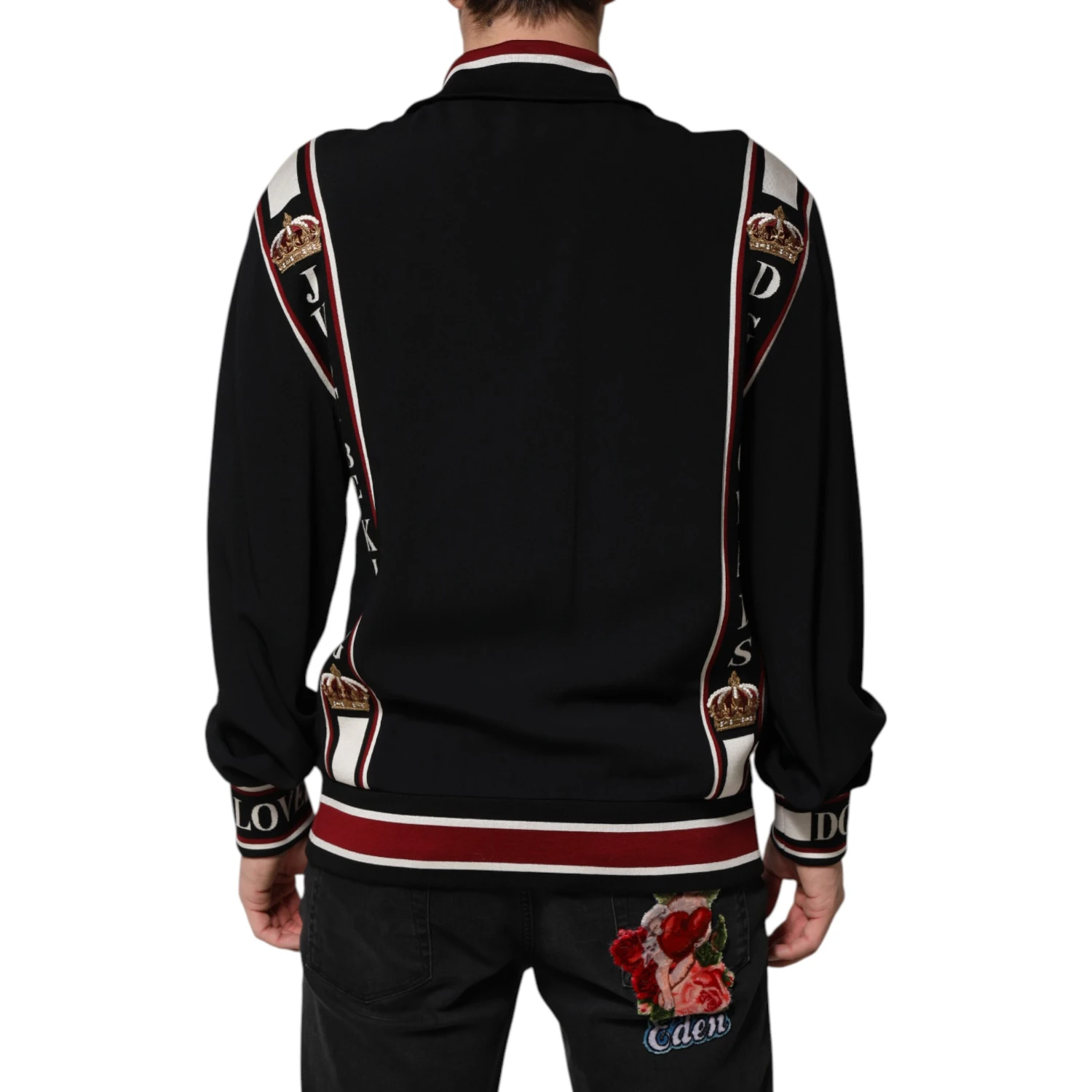 Black DG King Full Zip Sweatshirt Sweater