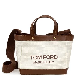 Beige Cotton Tote Bag