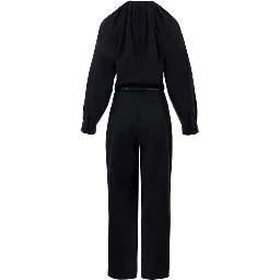 Black Wool Jumpsuit