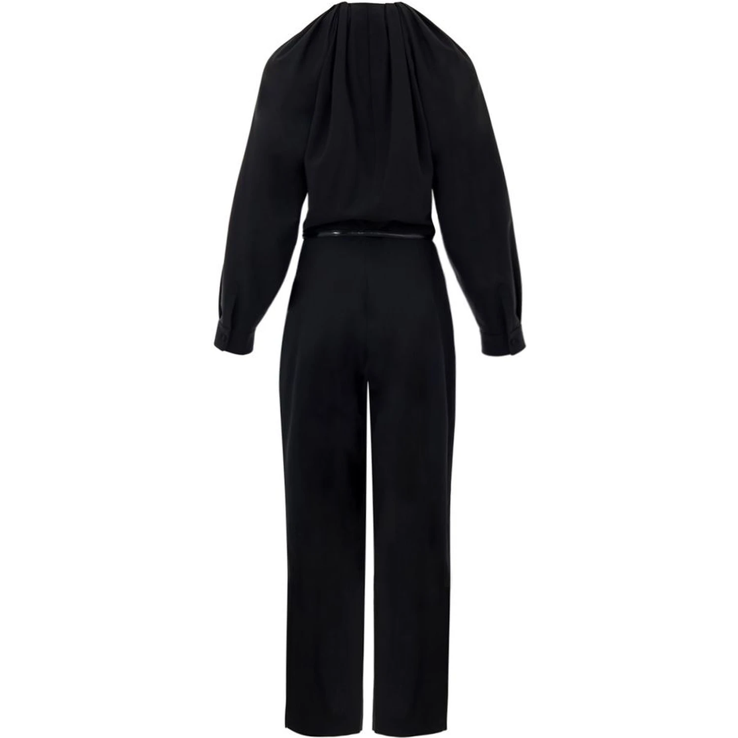 Black Wool Jumpsuit
