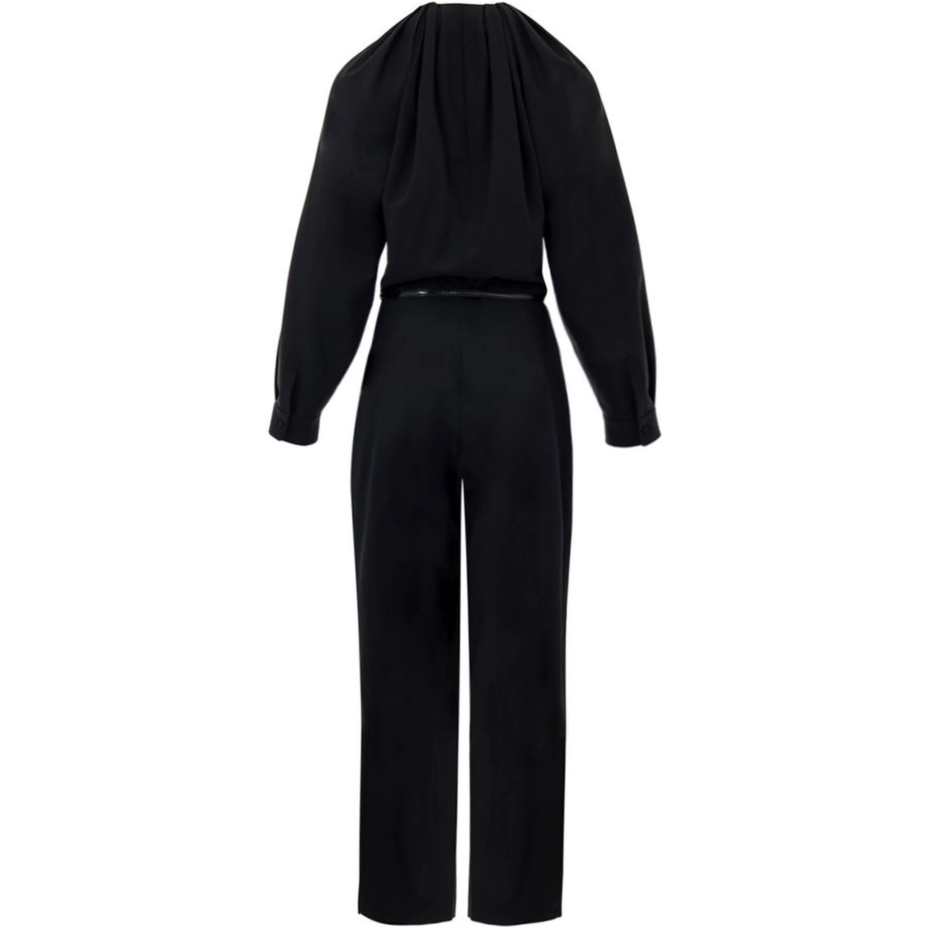 Black Wool Jumpsuit