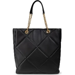 Black Leather Tote Bag