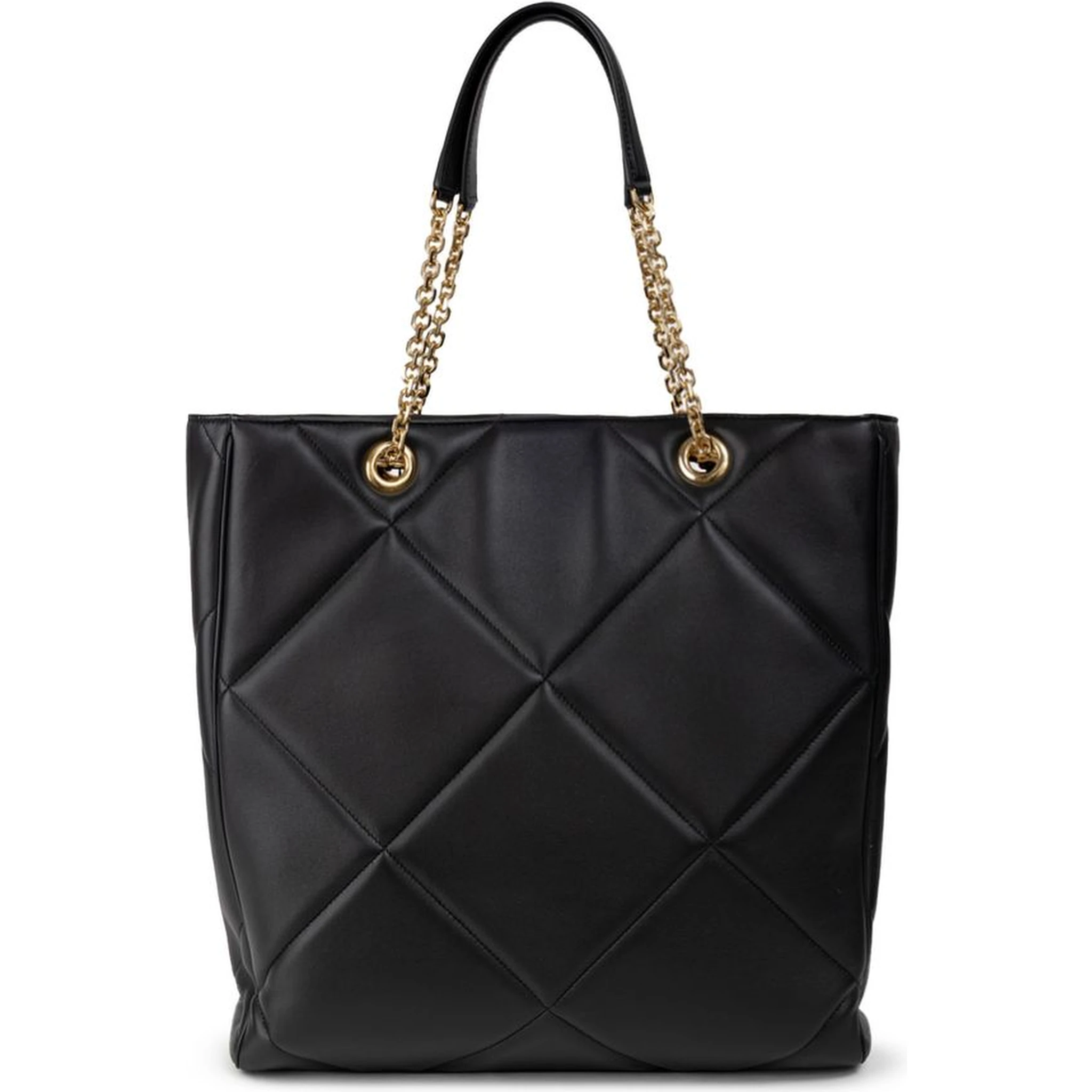 Black Leather Tote Bag