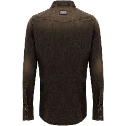 Brown Denim Shirt