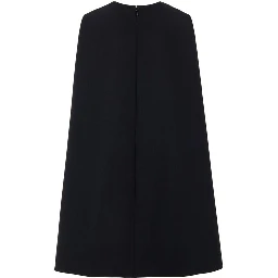 Black Wool Casual Dress
