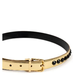 Gold Leather Regular Belt