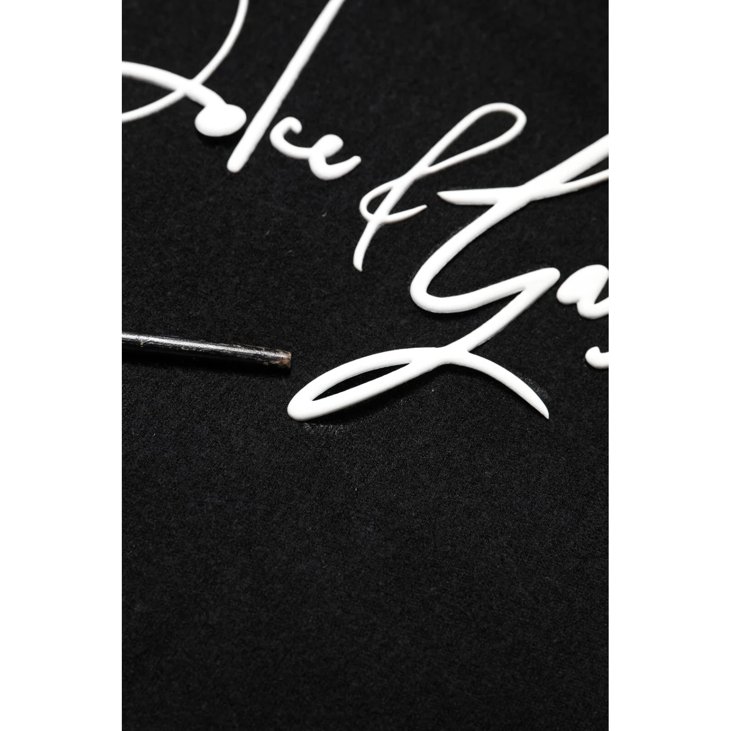 Black Hooded Logo Print Sweatshirt Sweater