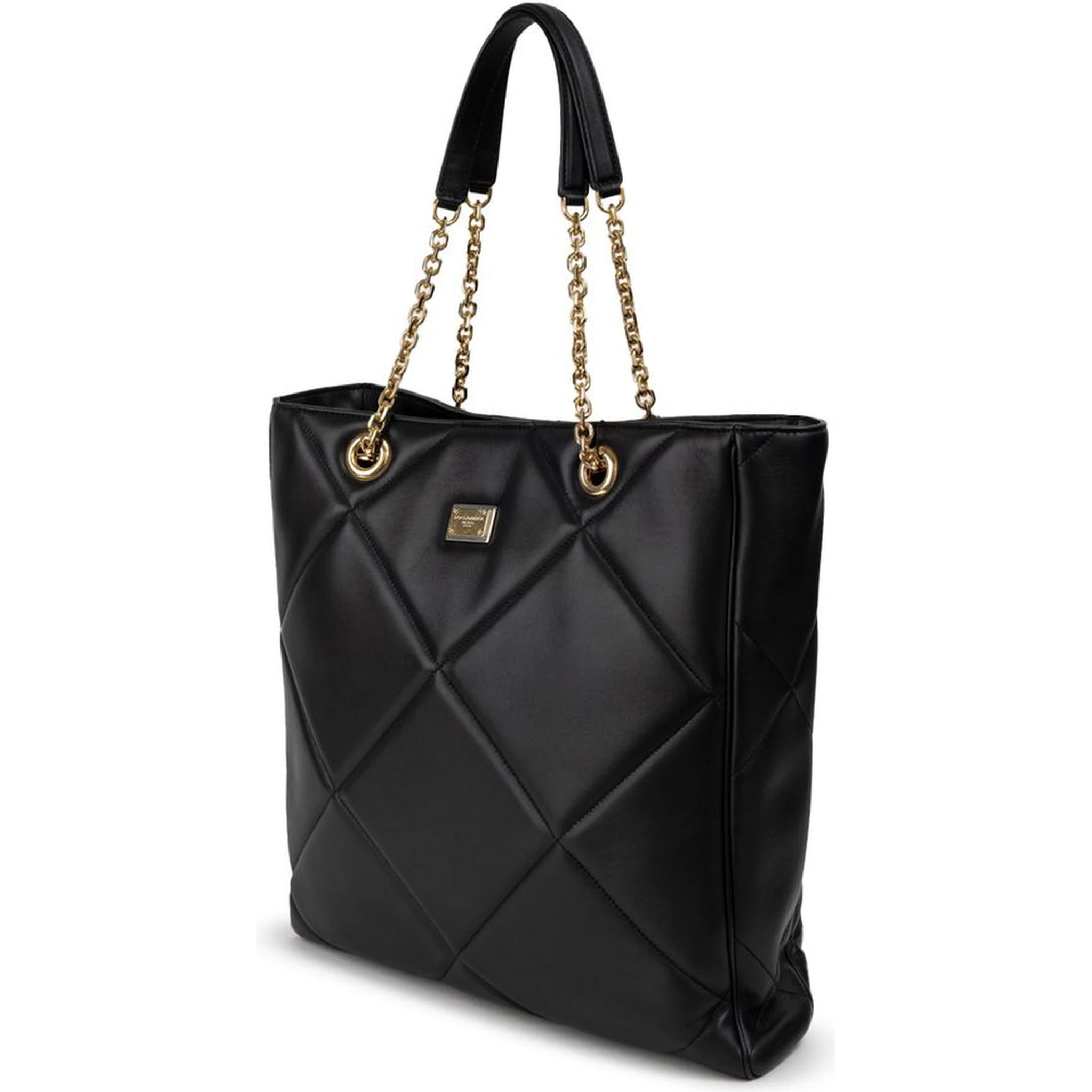 Black Leather Tote Bag