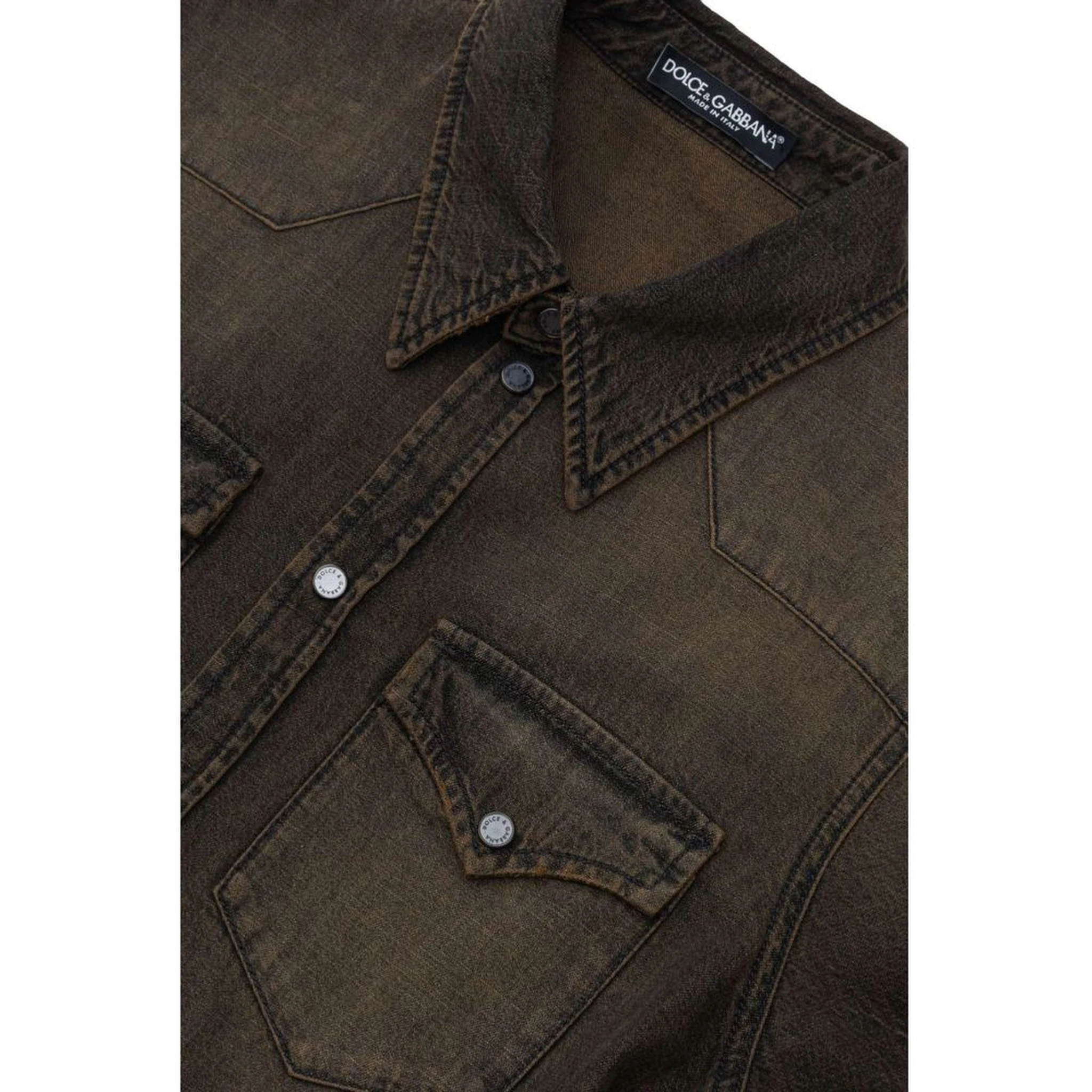 Brown Denim Shirt