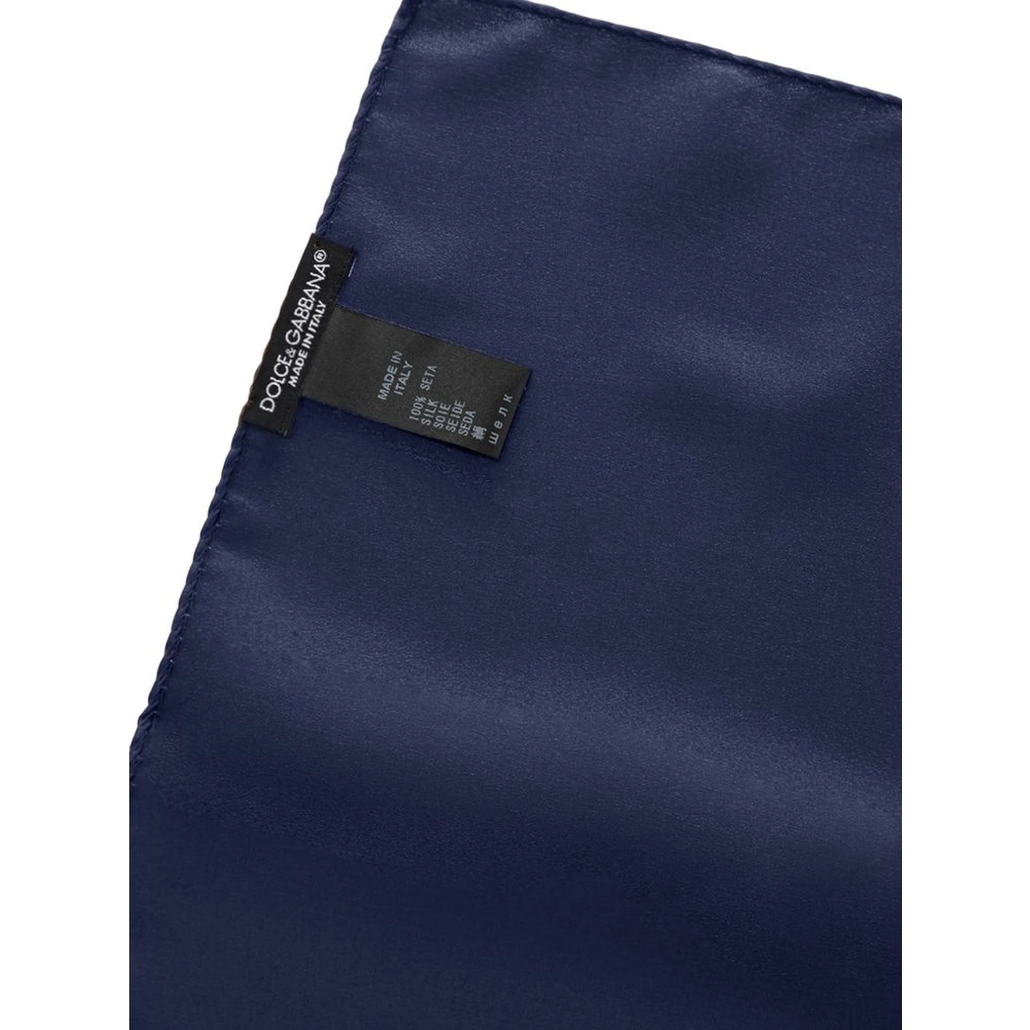 Blue Silk Pocket Square