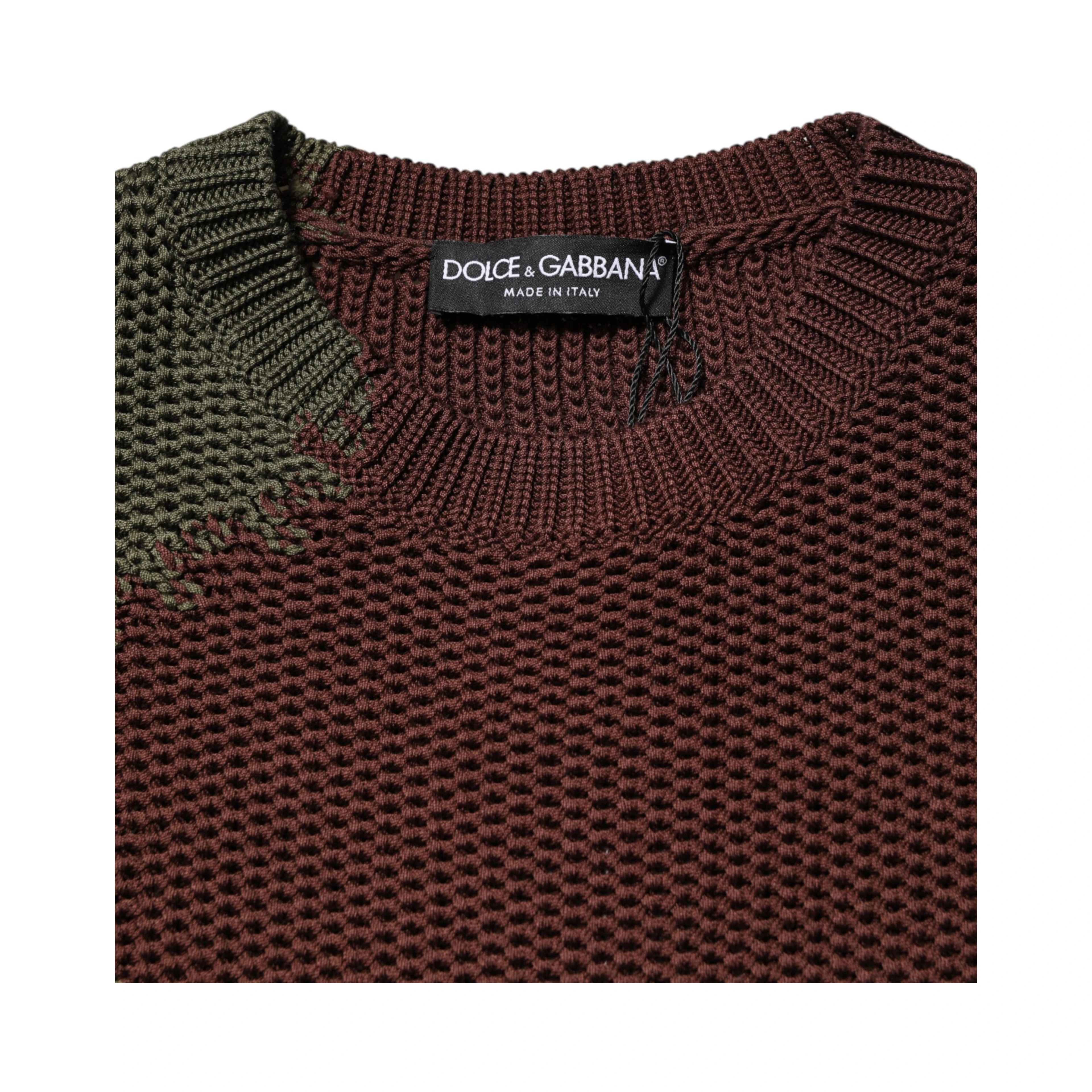 Multicolor Cotton Abstract Men Pullover Sweater
