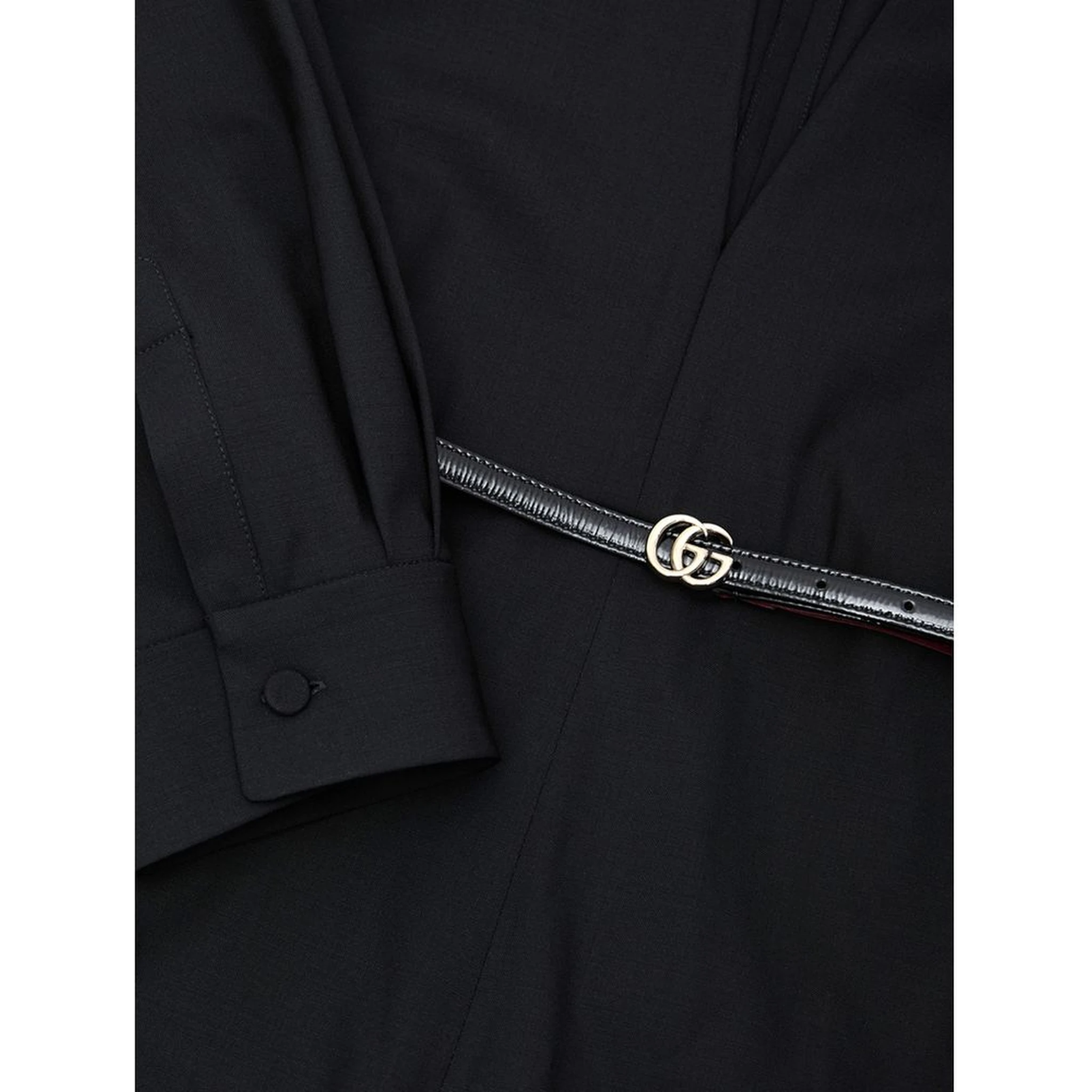 Black Wool Jumpsuit