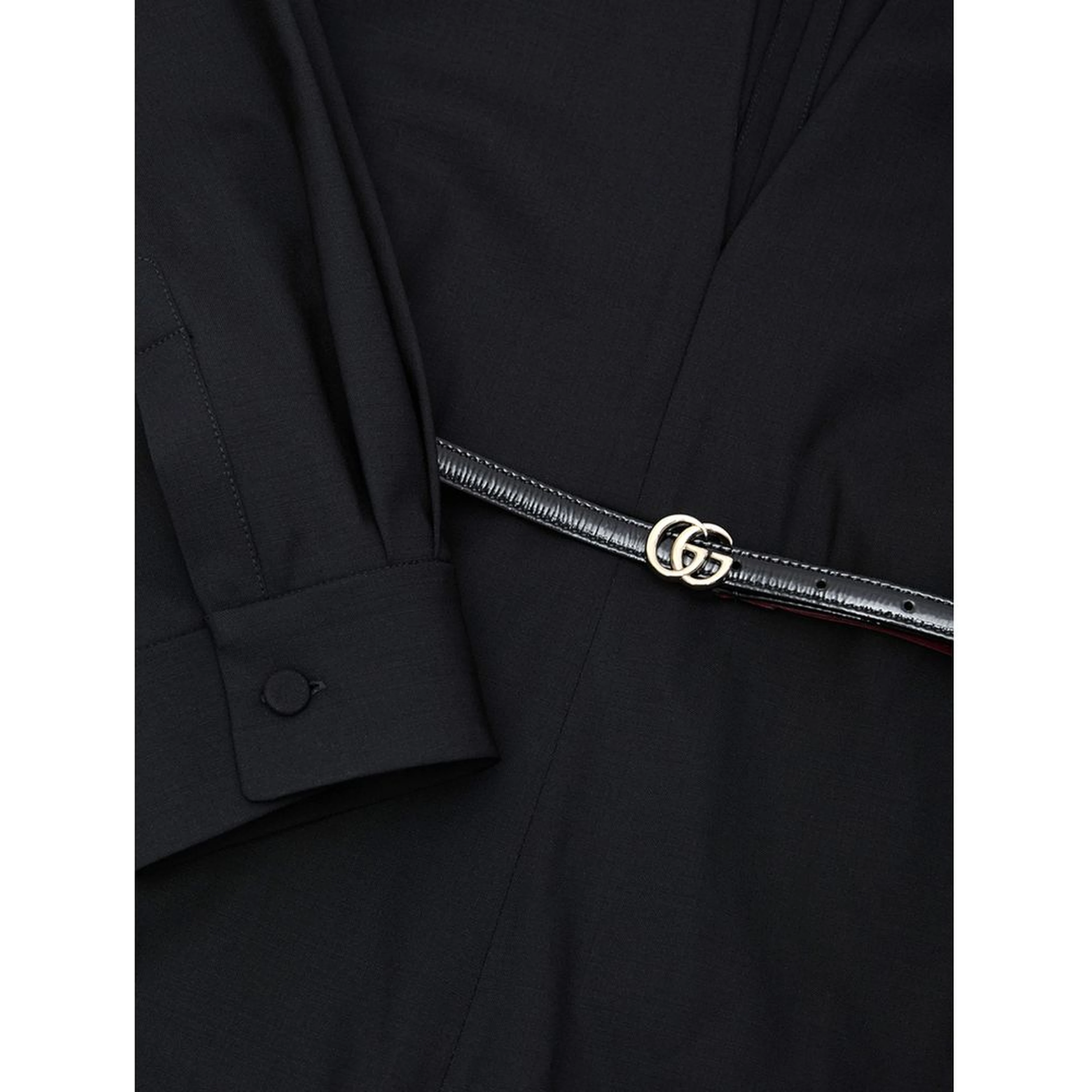 Black Wool Jumpsuit