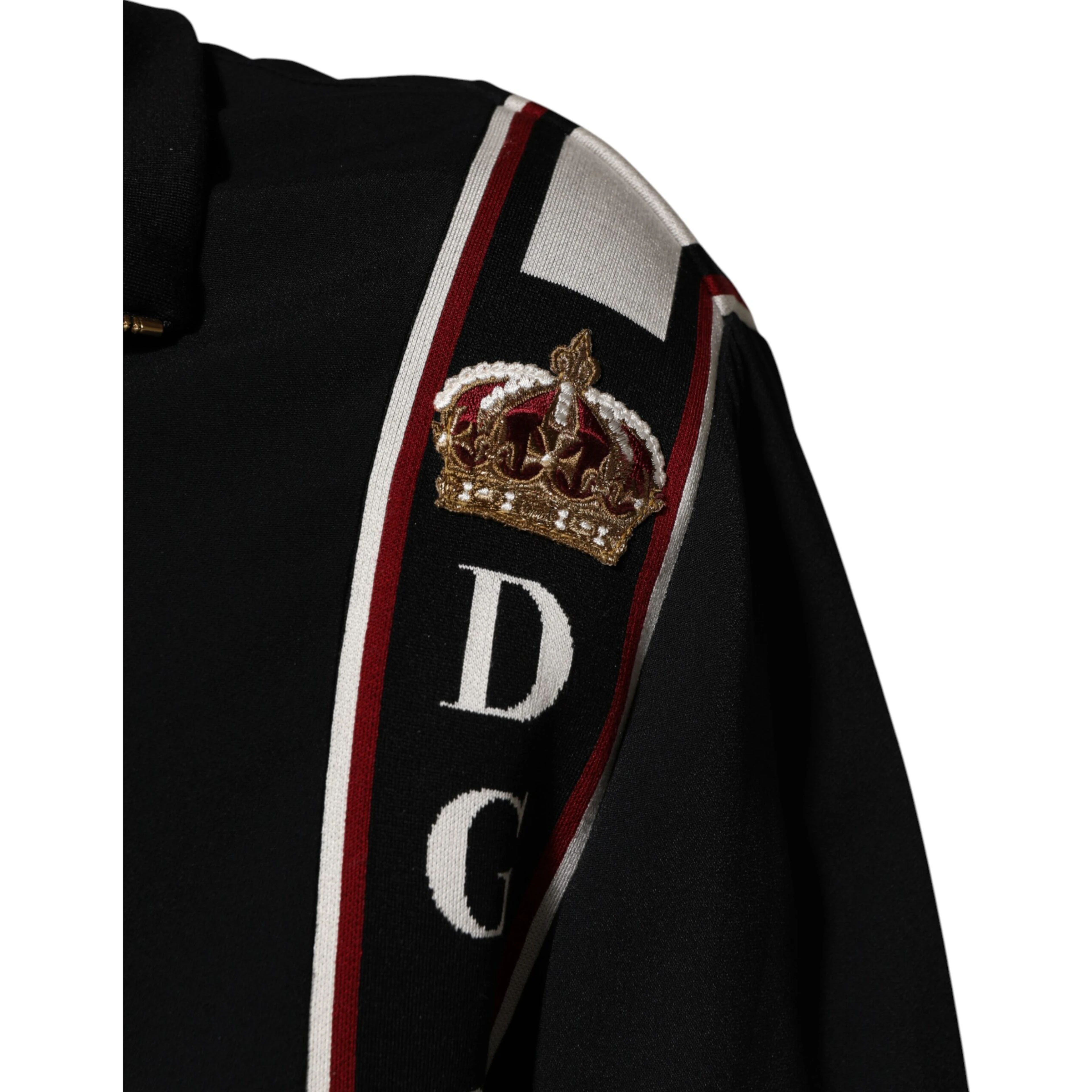 Black DG King Full Zip Sweatshirt  Sweater