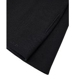 Black Wool Casual Dress