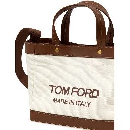 Beige Cotton Tote Bag