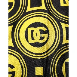 Yellow Silk Silver DG Logo Geometric T-shirt