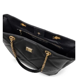 Black Leather Tote Bag