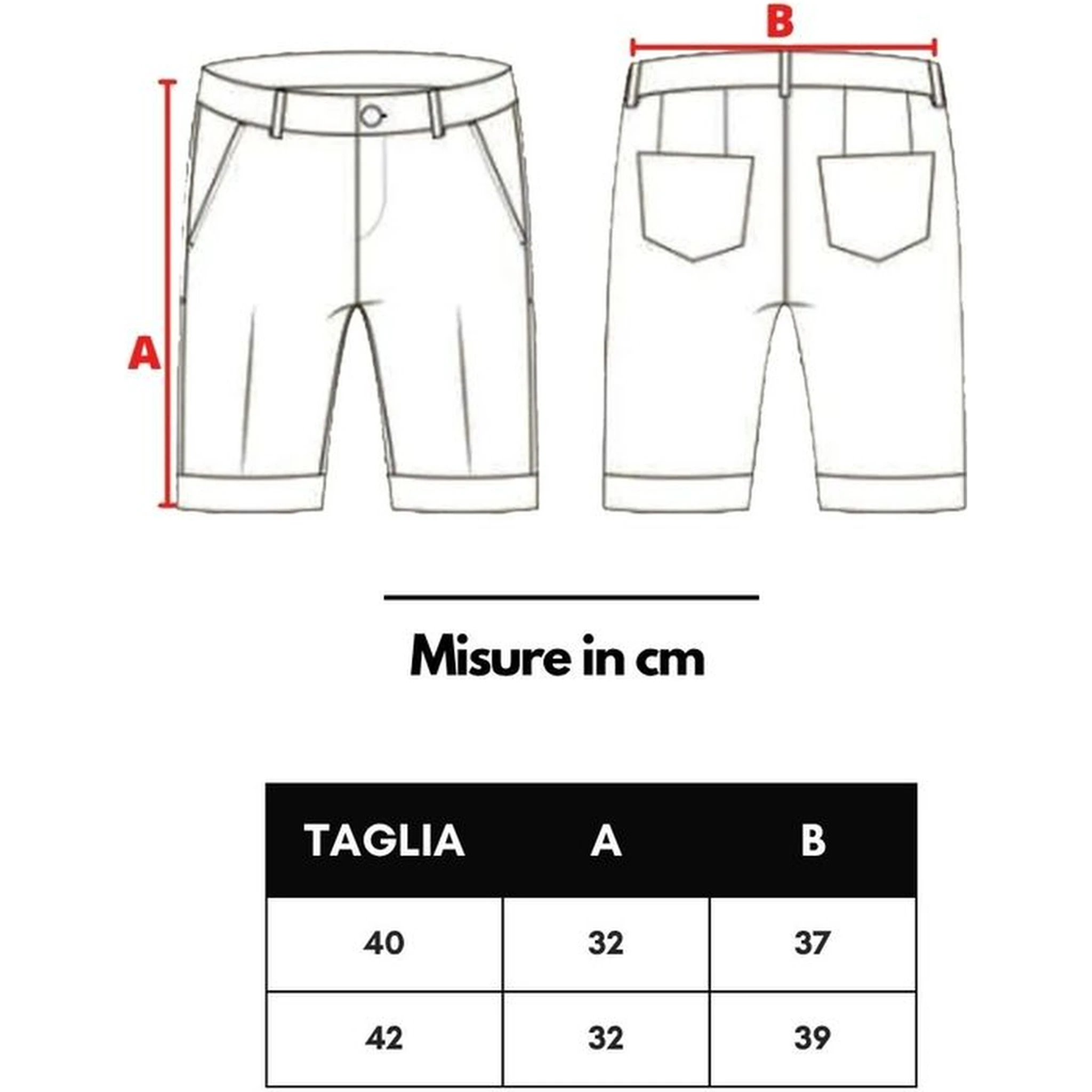 Blue Wool Shorts
