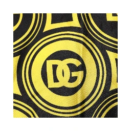 Yellow Silk Silver DG Logo Geometric T-shirt