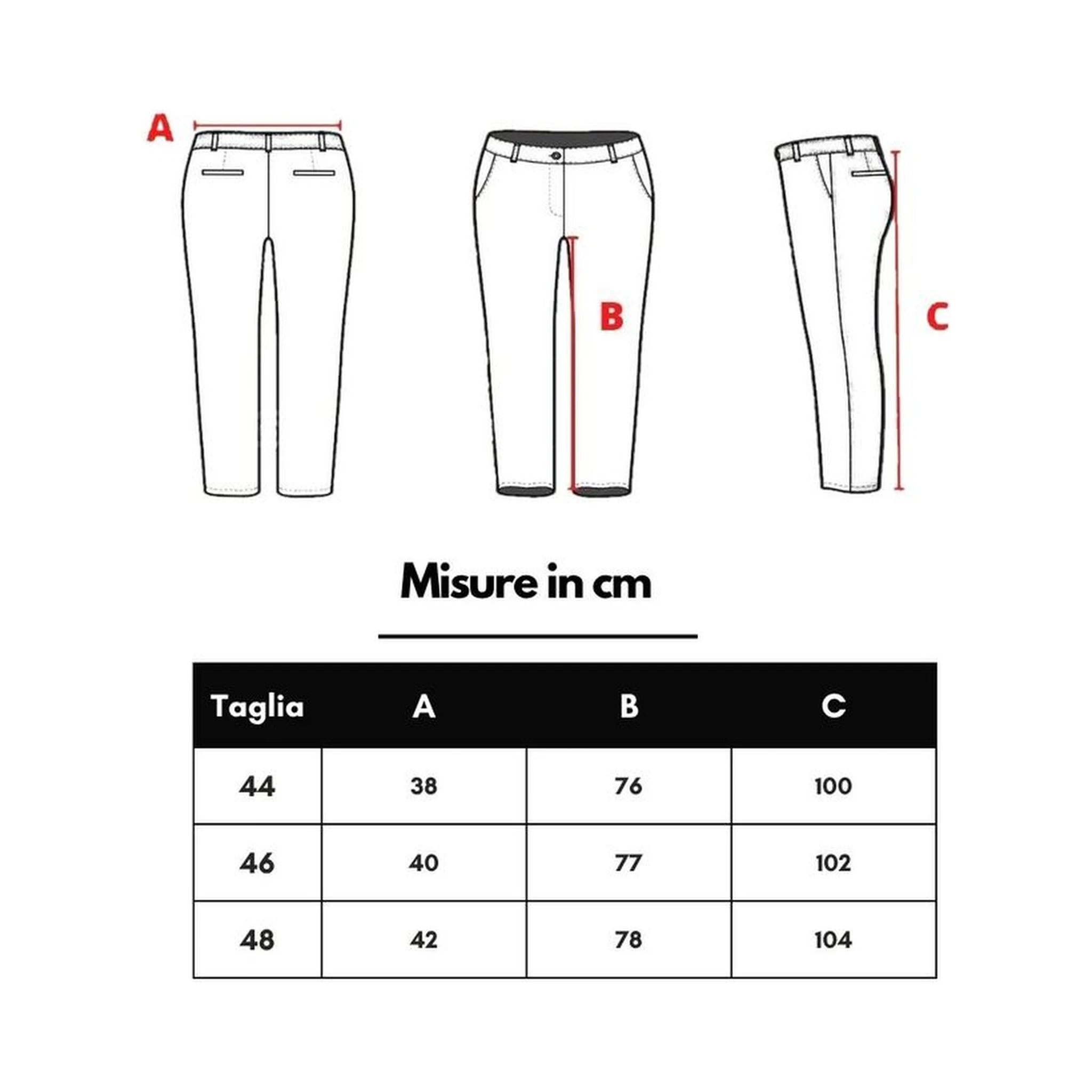 بنطلون رسمي من الصوف بلون بوردو