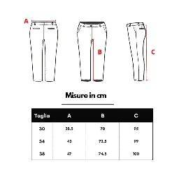 بنطلون جينز أزرق قطني بقصة مريحة