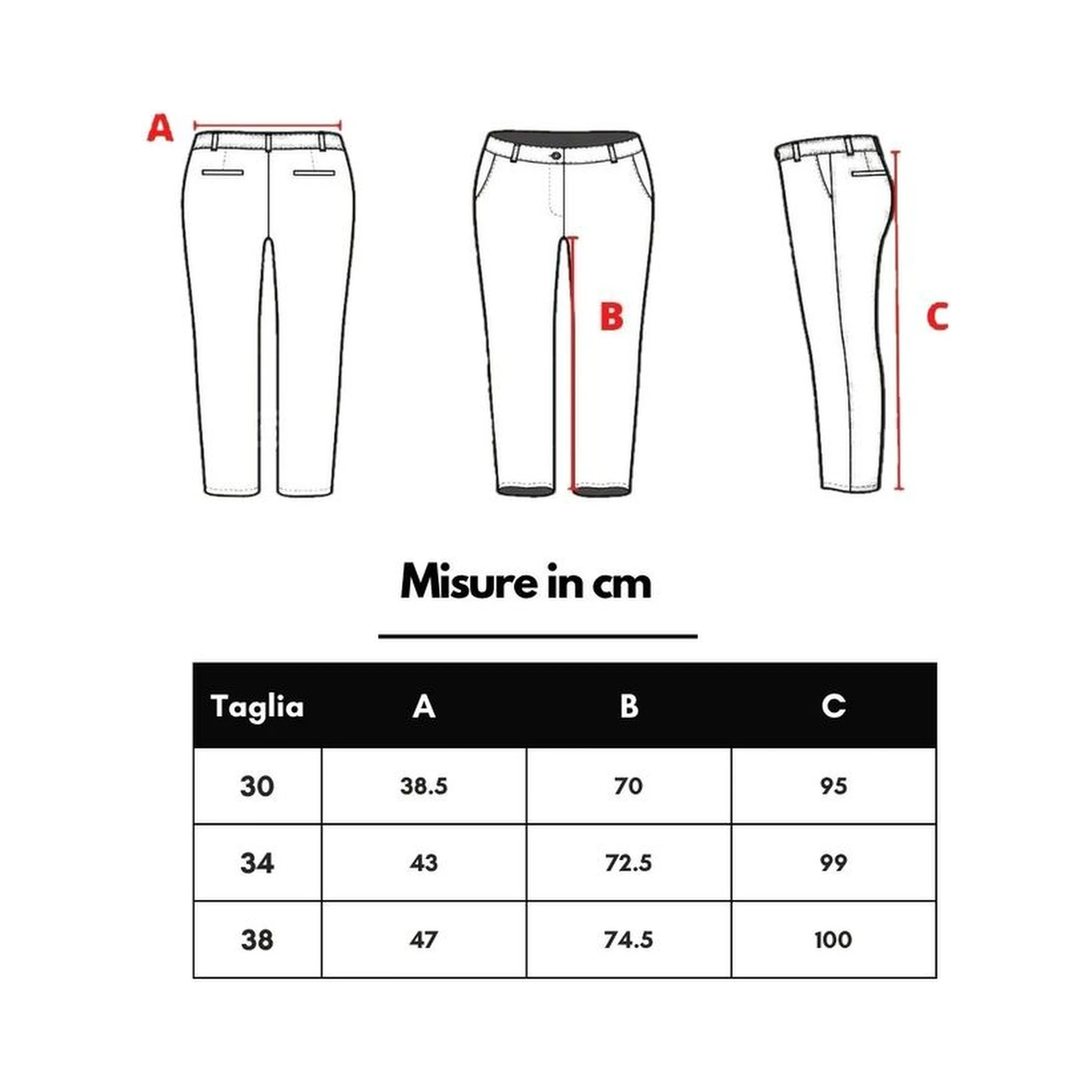 بنطلون جينز أزرق قطني بقصة مريحة