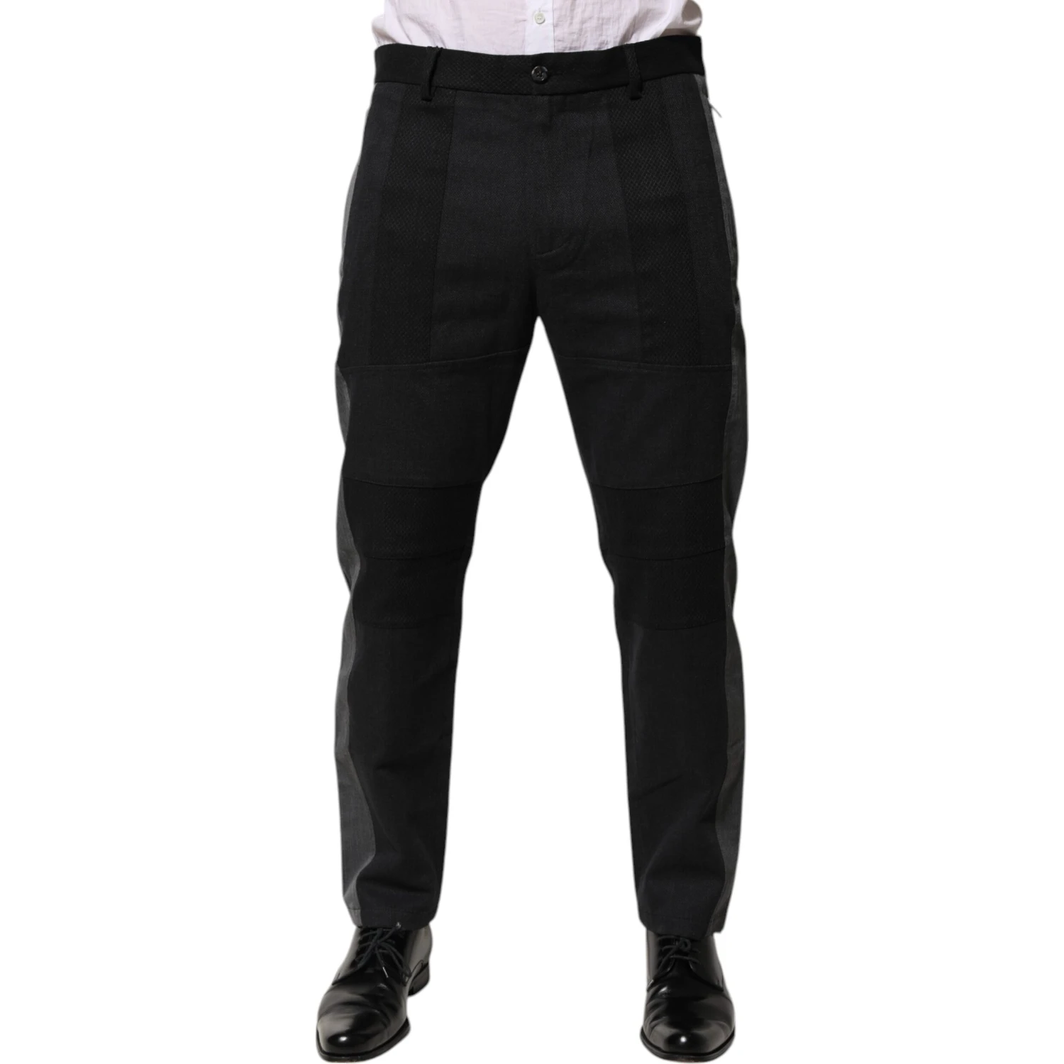 Black Gray Cotton Dress Formal Trouser Pants