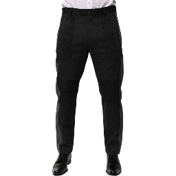 Black Gray Cotton Dress Formal Trouser Pants