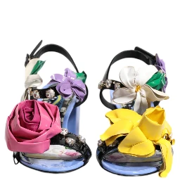 Multicolor Floral Crystal KEIRA Sandals Shoes