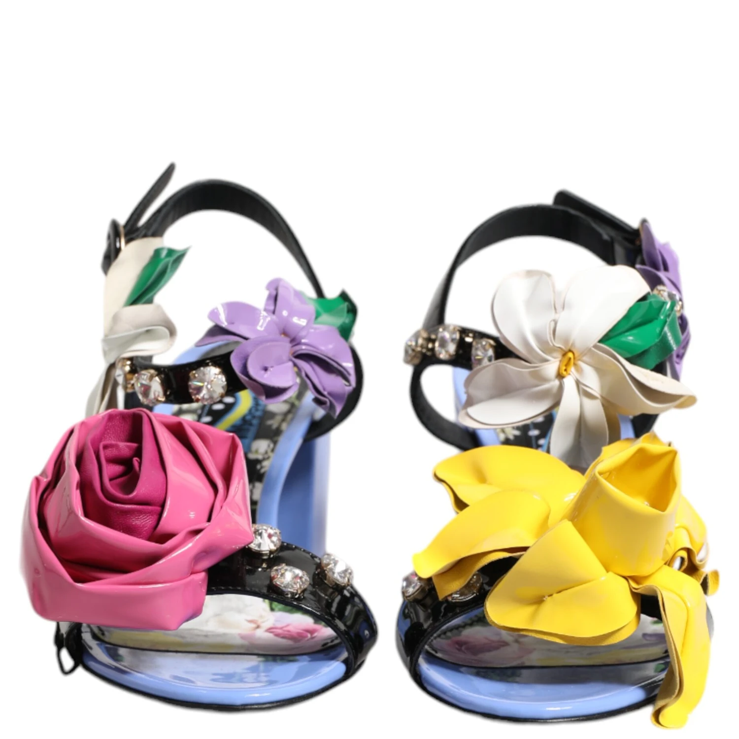 Multicolor Floral Crystal KEIRA Sandals Shoes