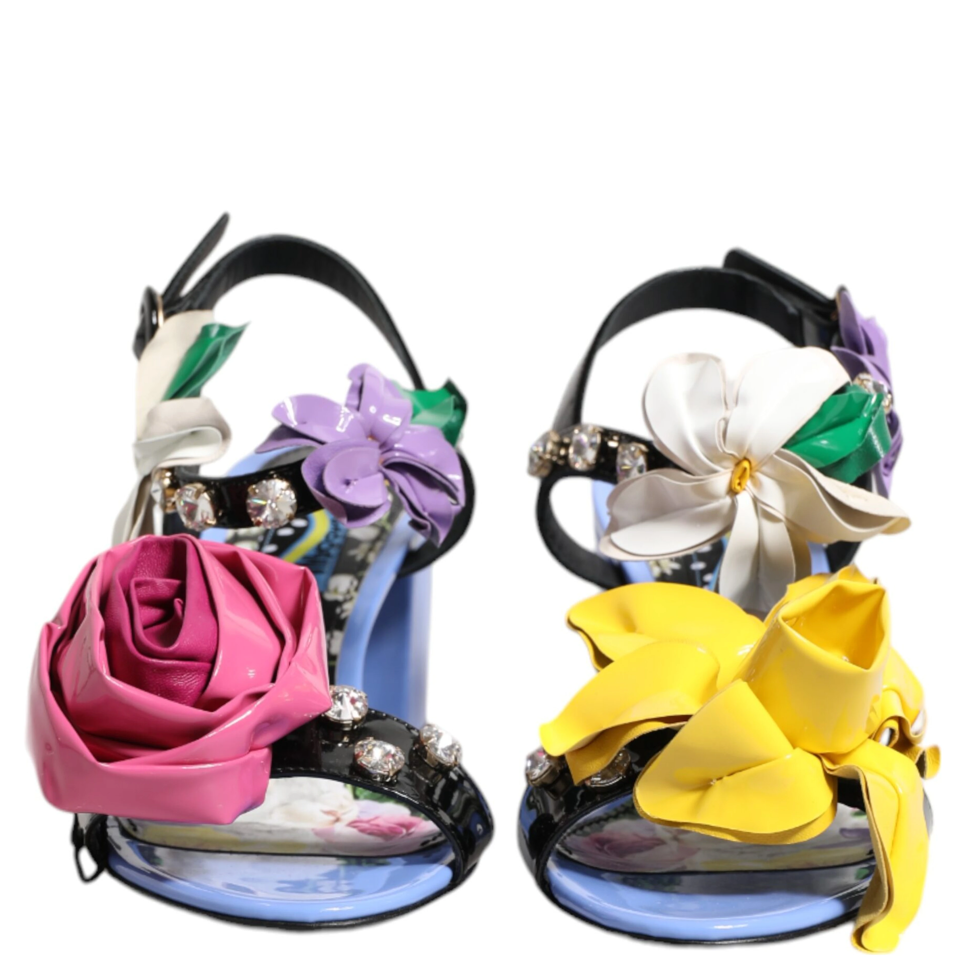 Multicolor Floral Crystal KEIRA Sandals Shoes