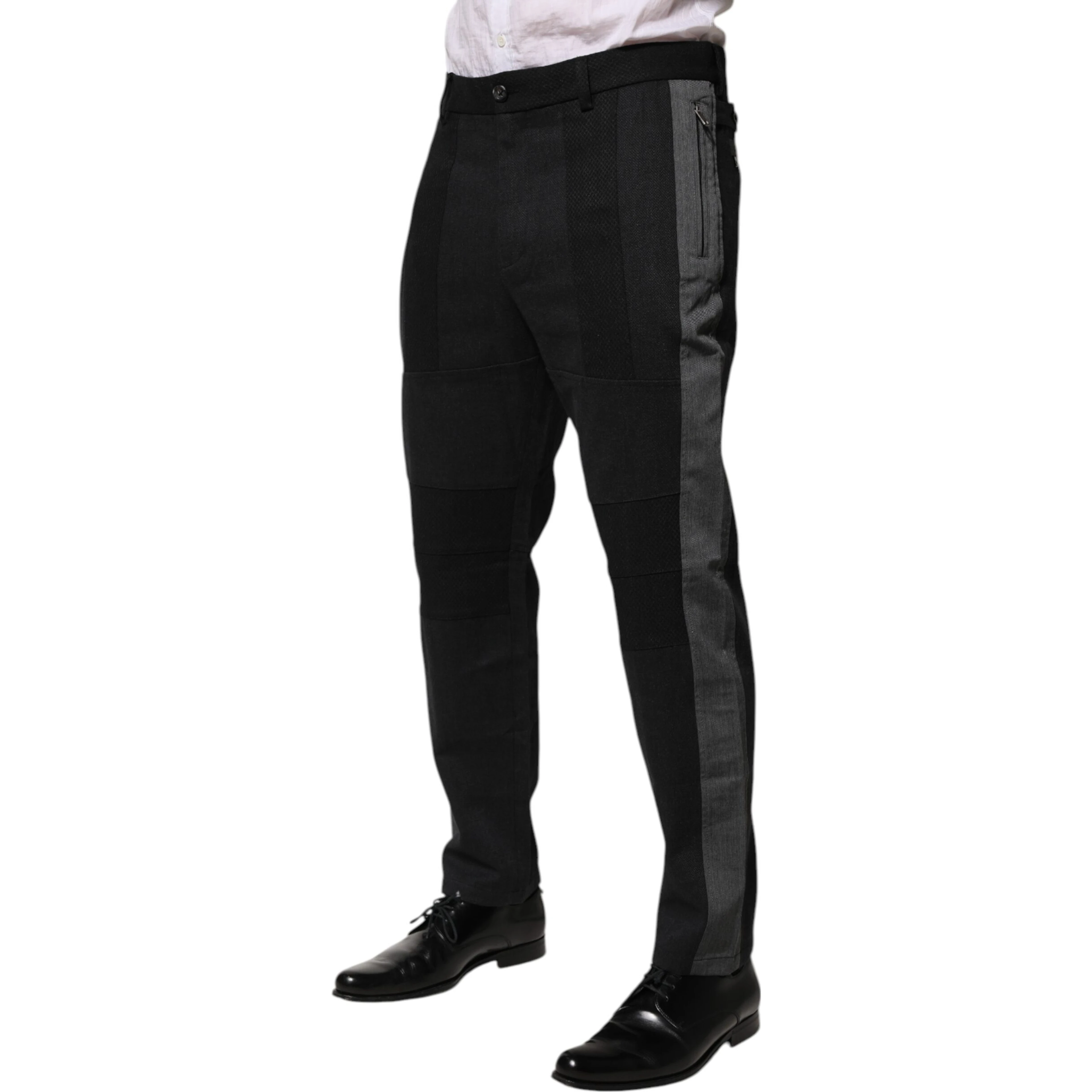 Black Gray Cotton Dress Formal Trouser Pants
