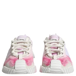 White NS1 Lace Up Low Top Sneakers Shoes