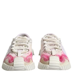 White NS1 Lace Up Low Top Sneakers Shoes