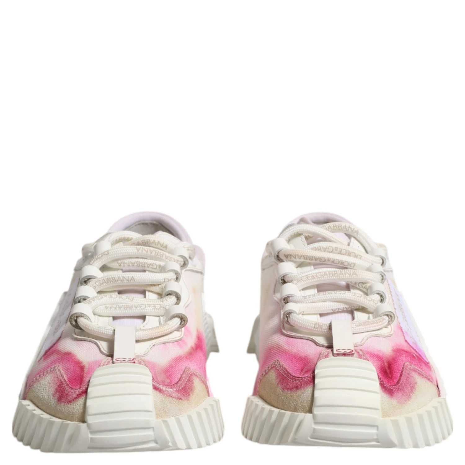 White NS1 Lace Up Low Top Sneakers Shoes