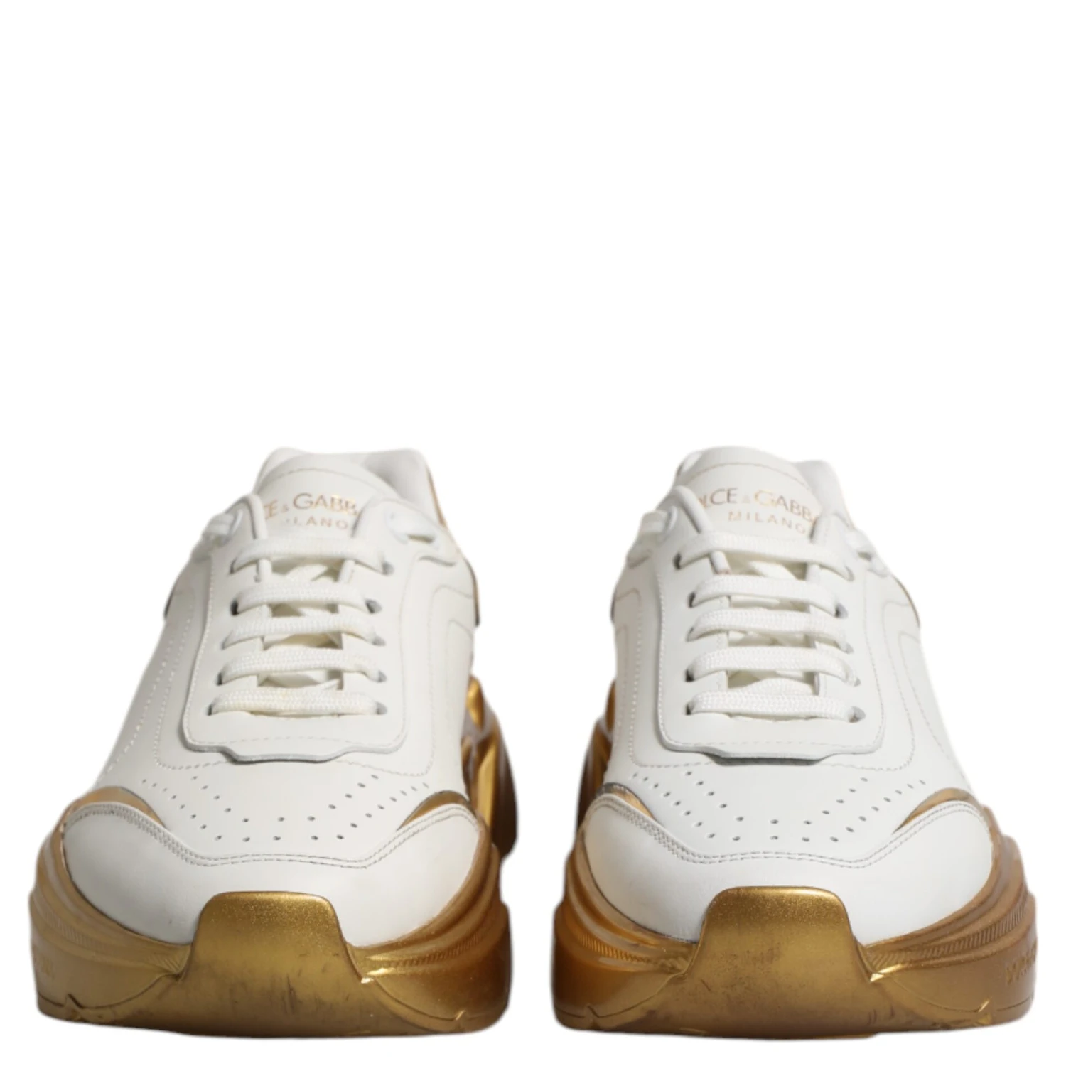 White Gold Daymaster Low Top Sneakers Shoes