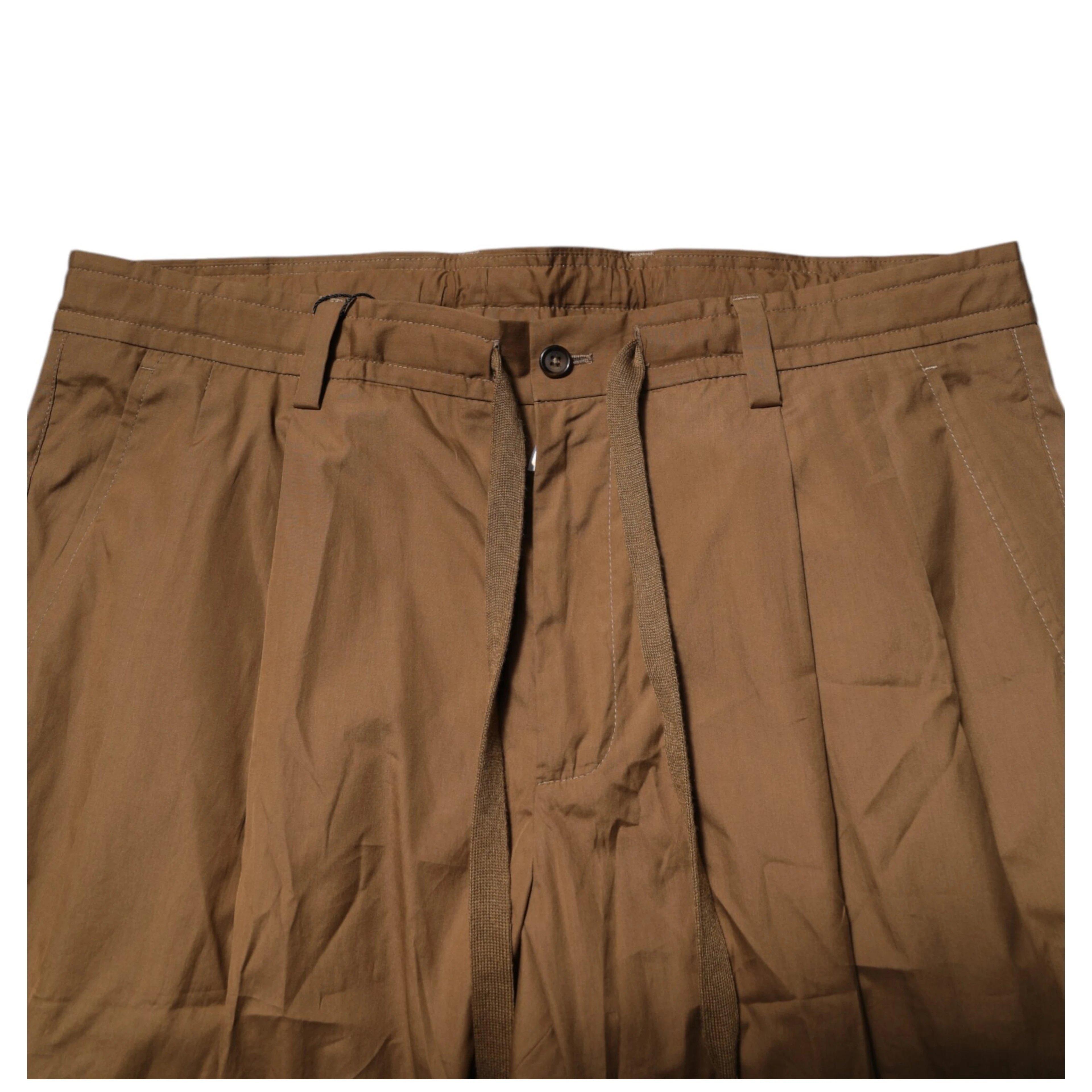 Brown Cotton Chino Mid Waist Men Jogger Pants