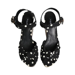 Multicolor Fish Polka Dot Wedge Sandals Shoes