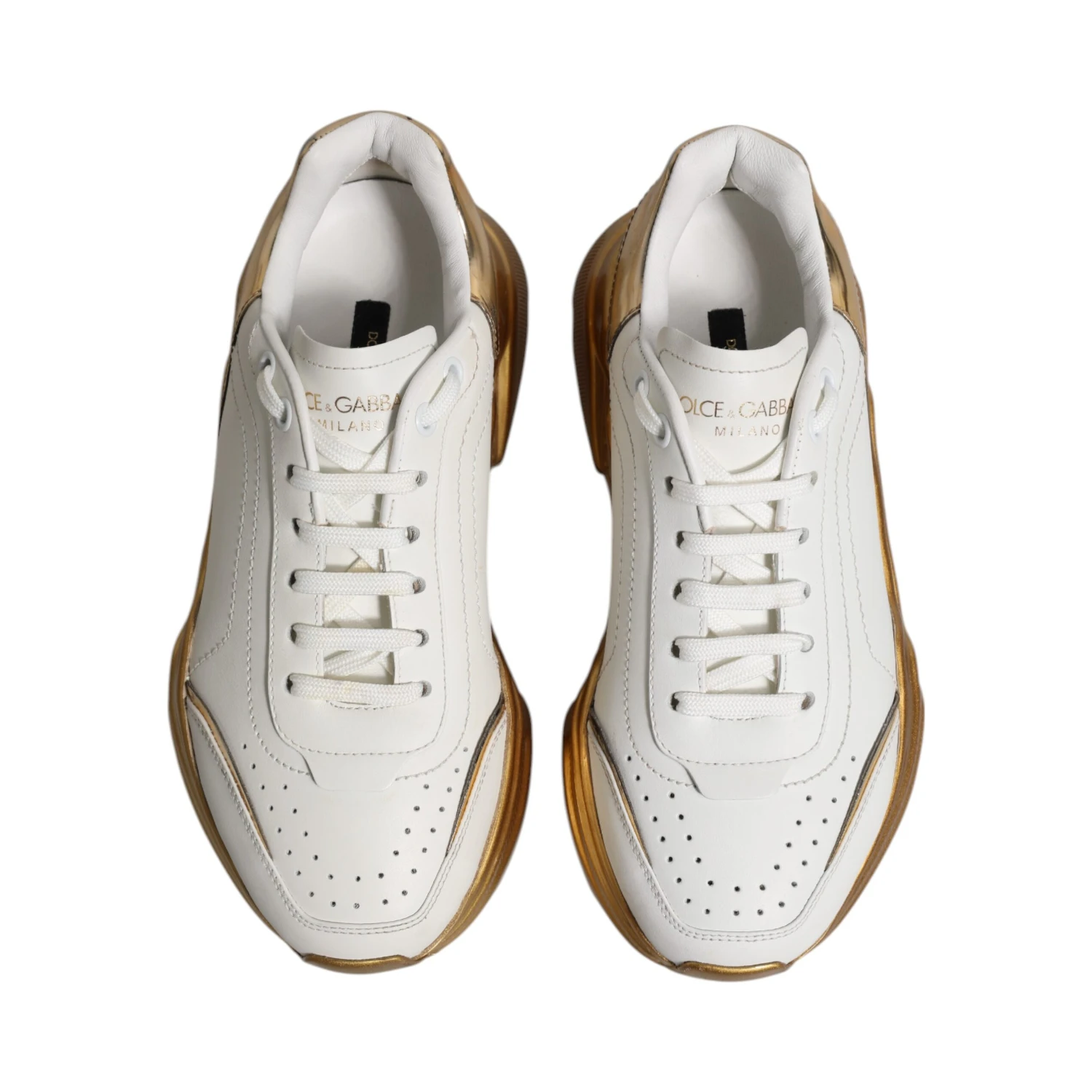 White Gold Daymaster Low Top Sneakers Shoes