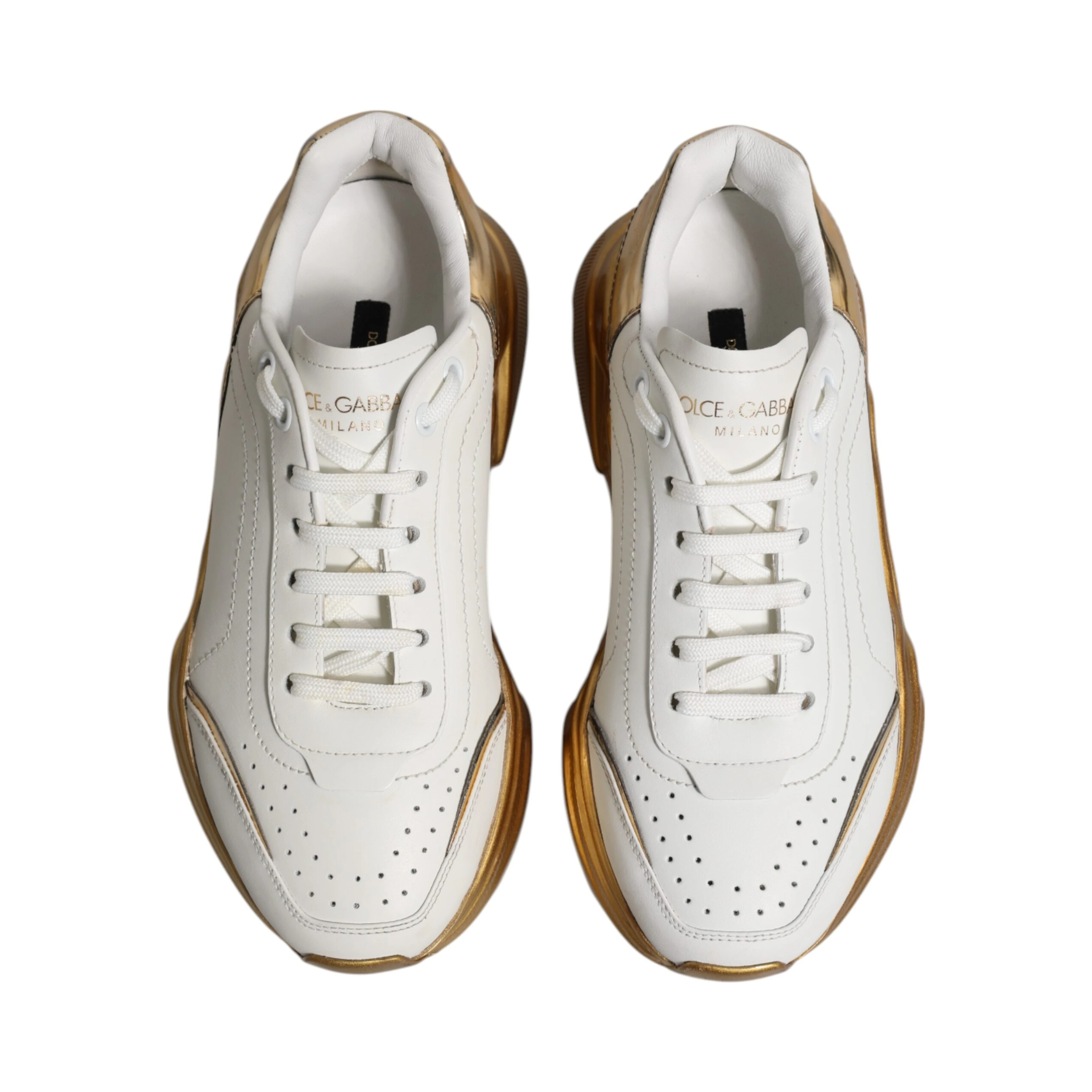 White Gold Daymaster Low Top Sneakers Shoes