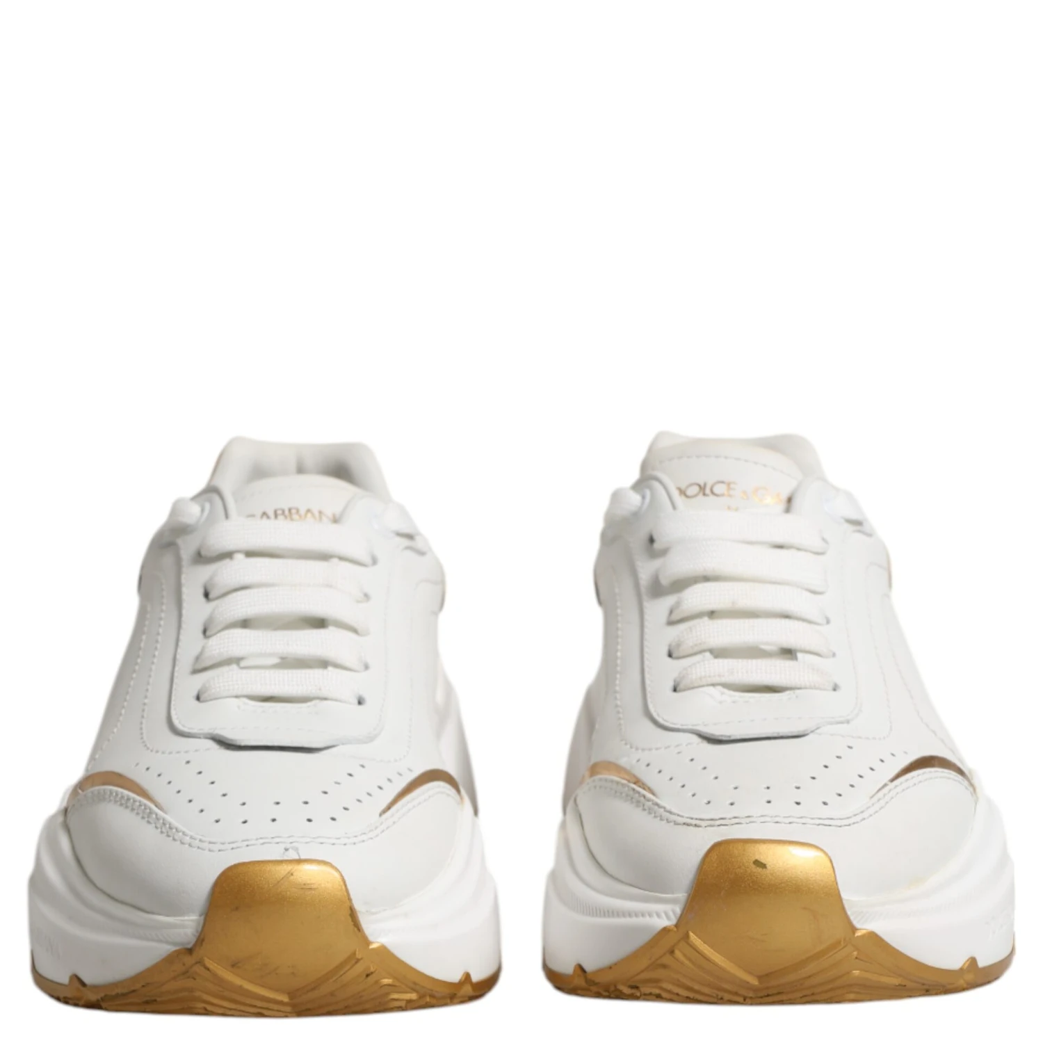 White Gold Daymaster Low Top Sneakers Shoes