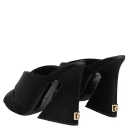 Black Keira Baroque High Heel Sandals Shoes