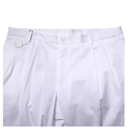 White Cotton Dress Slim Formal Trouser Pants