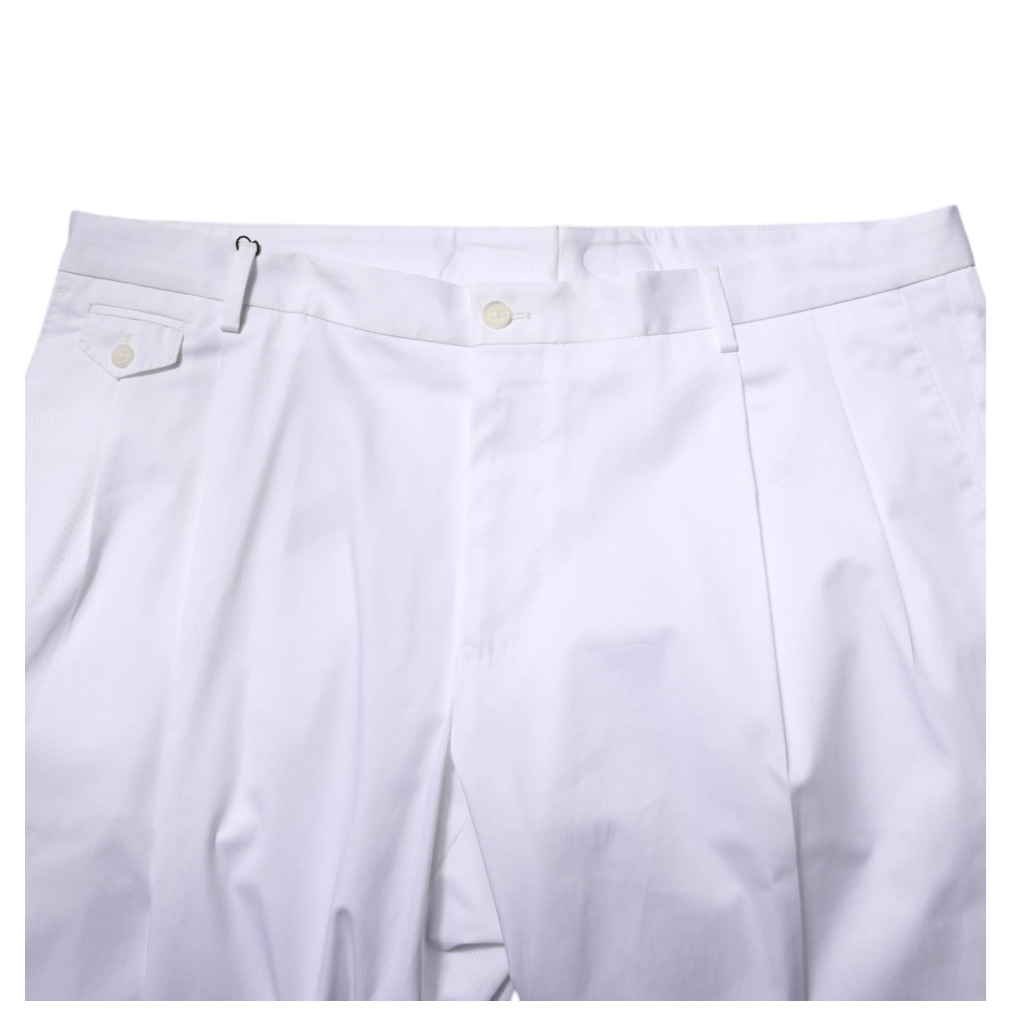 White Cotton Dress Slim Formal Trouser Pants